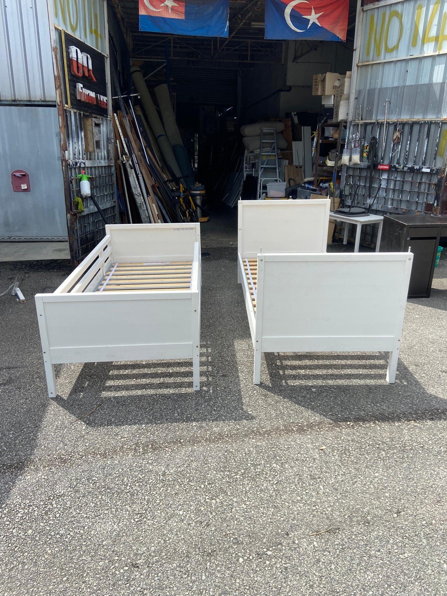 IKEA Norddal Bunk Bed Frame, convertible into 2 units Single Bed 