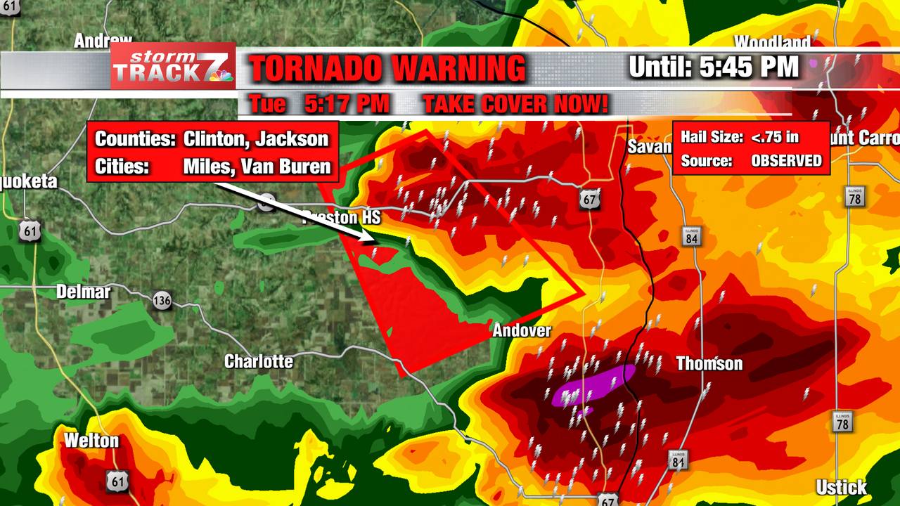 A TORNADO WARNING has been issued... - KWWL Storm Track 7 | Facebook