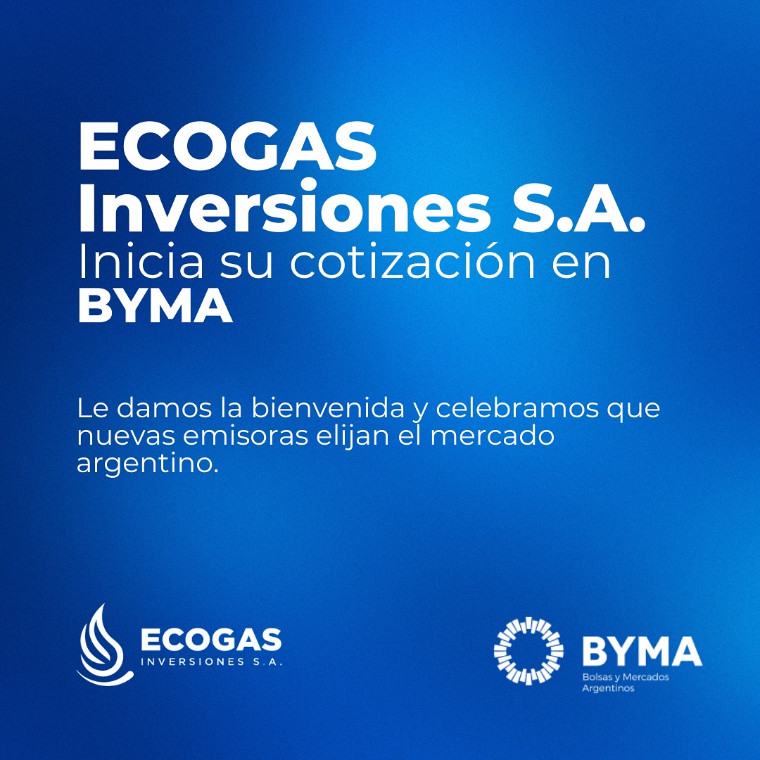 ¡ECOGAS... - BYMA, Bolsas y Mercados Argentinos SA | Facebook
