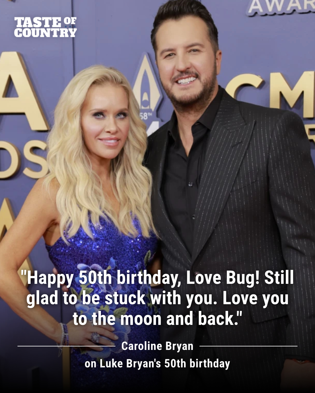 These two just get sweeter as the years go by 😍 Luke Bryan's wife Caroline wished him a happy 50th birthday on social media last week...along with a montage of all their