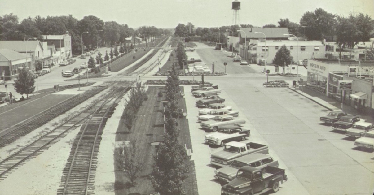 St. James, MO Downtown Area After Beautification Project in the 