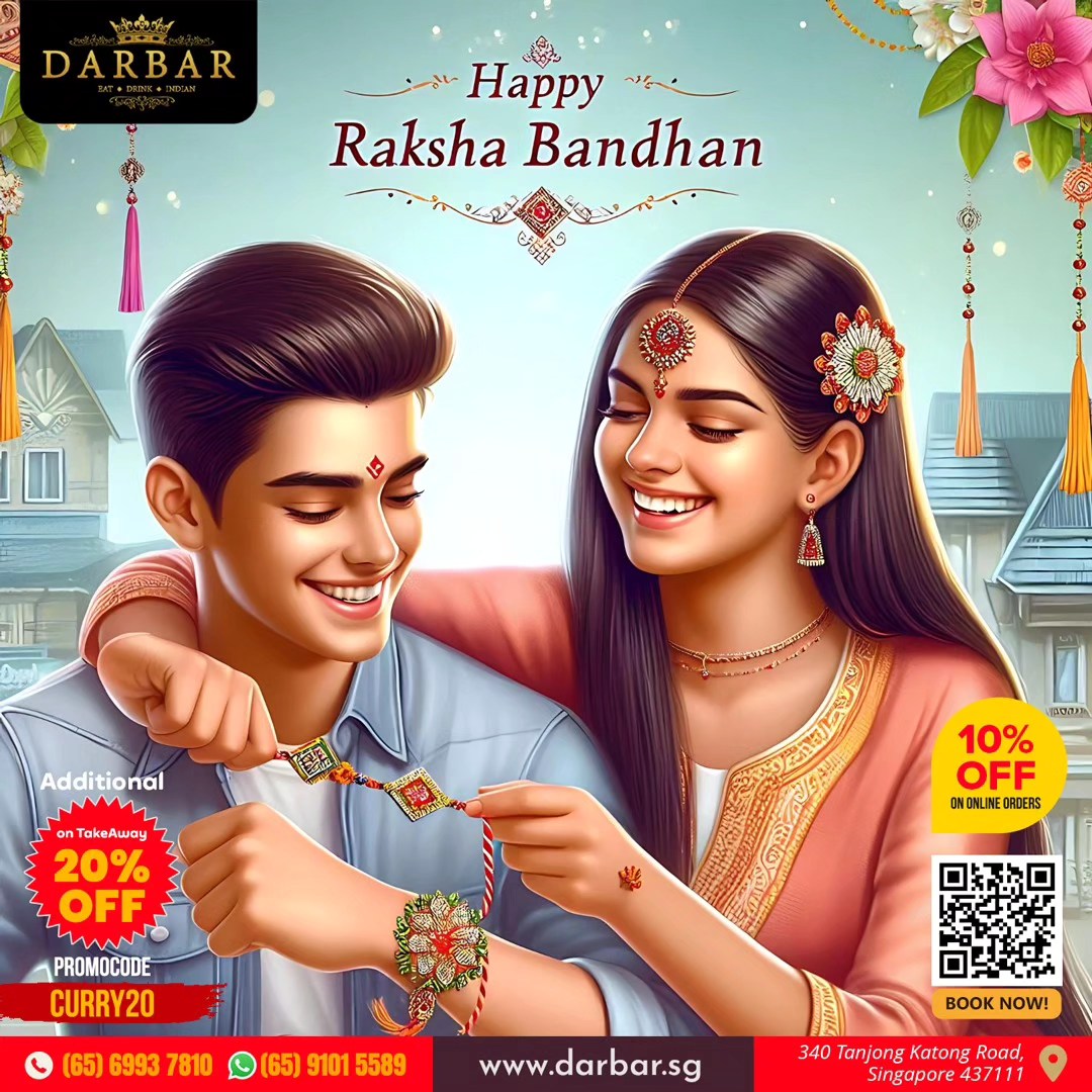 Happy Raksha Bandhan 👫💐 Let's make... - Darbar Restaurant