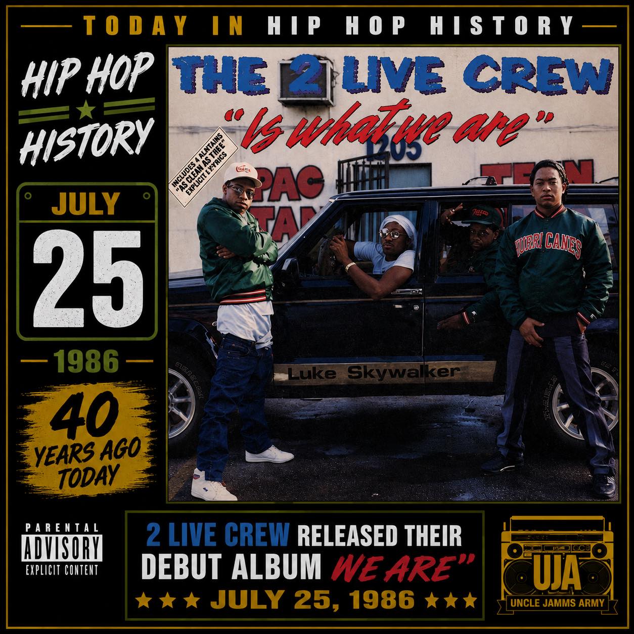 2 Live Crew released their DEBUT album 
