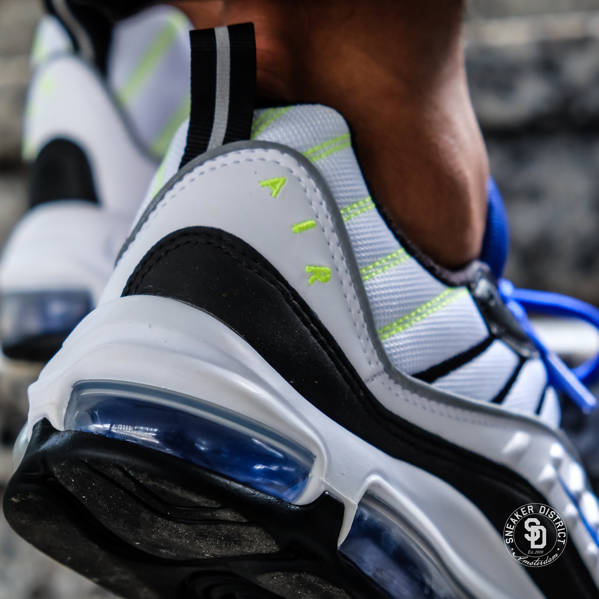 Nike Air Max 98 White/Black-Racer Blue available online now 