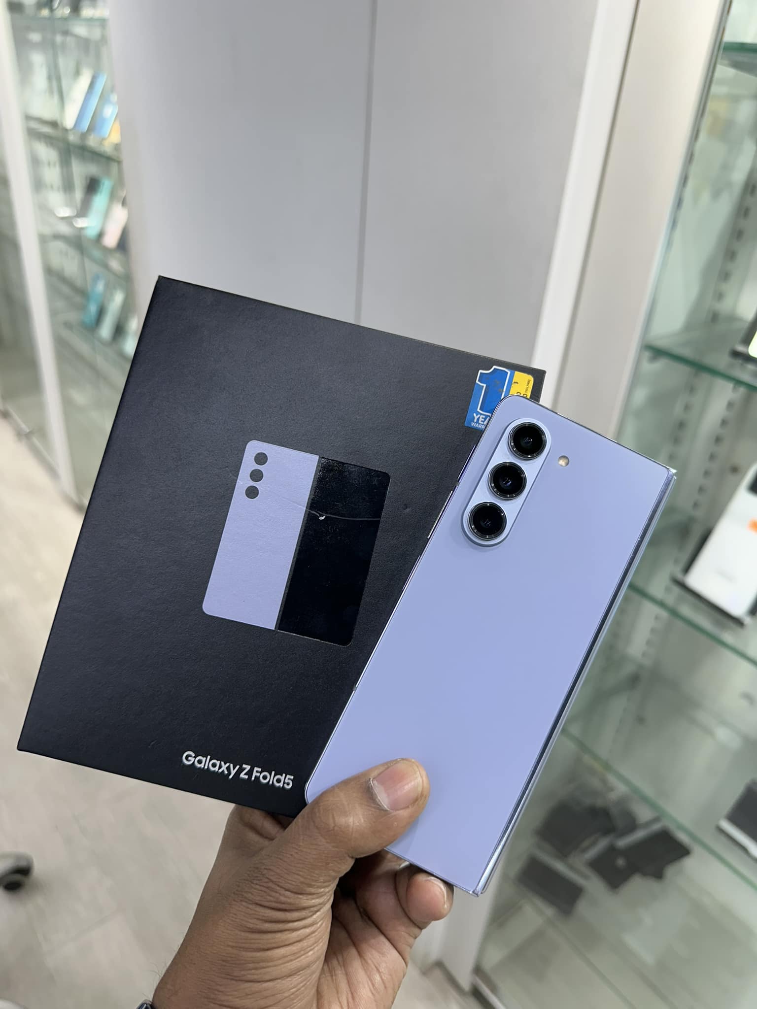 Galaxy Z Fold 5 Blue Dual Sim With Box Ram12gb Rom256gb Fresh 