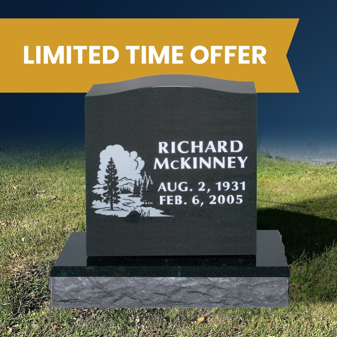 Crow - Upright memorials are designed to feature names, birth dates ...