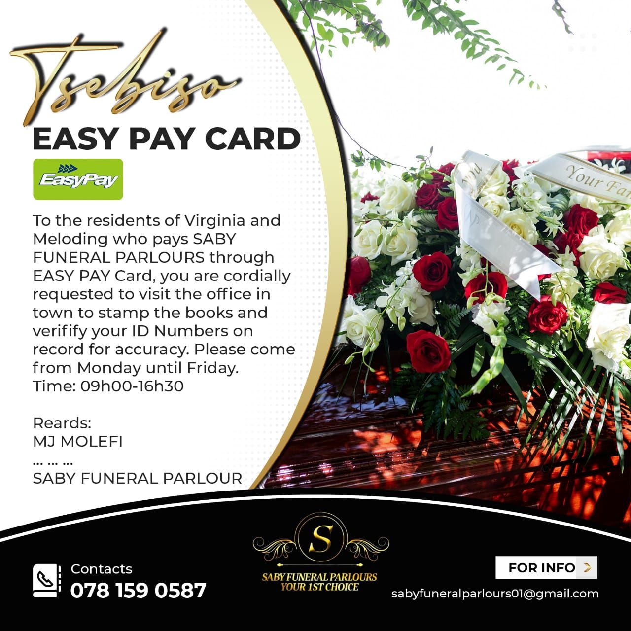 Saby funeral parlour