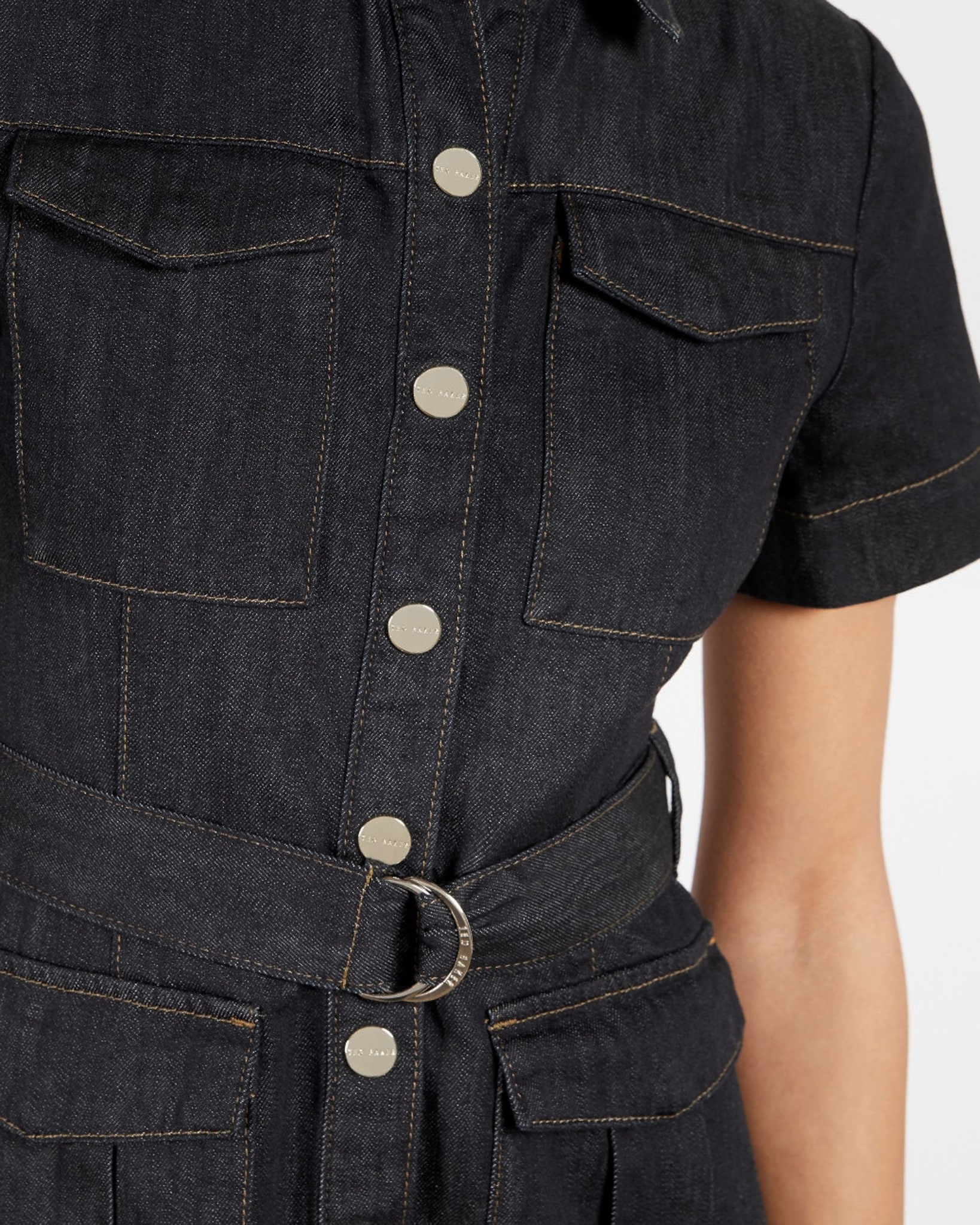 Ted Baker POLINNA Utility Denim Mini Dress #ss21 #womens #tedbaker