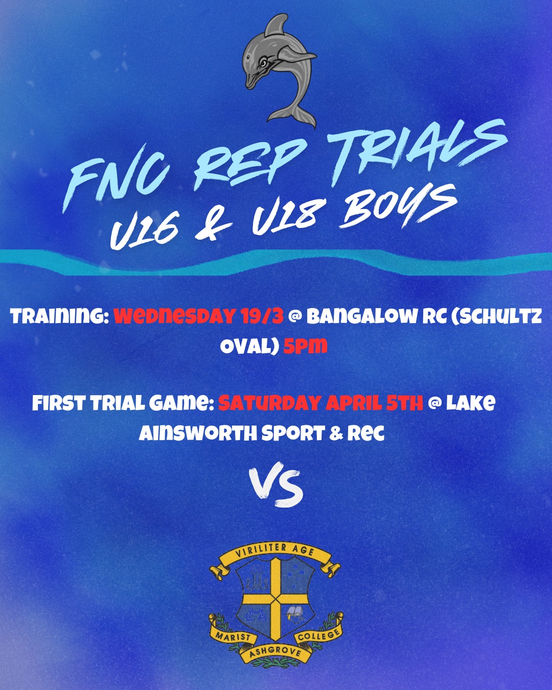 Far - Far North Coast U16s and U18s Rep Trial dates are locked in 🔥🔥 No ...