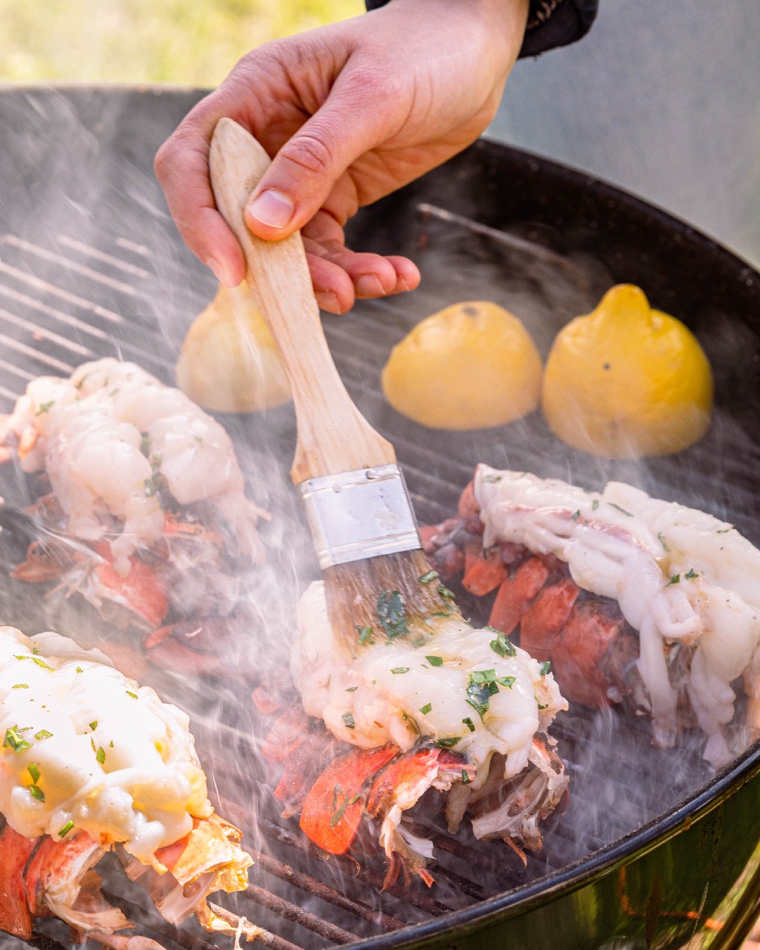 Cooks Venture - All weather is grilling weather and all lobster tails ...