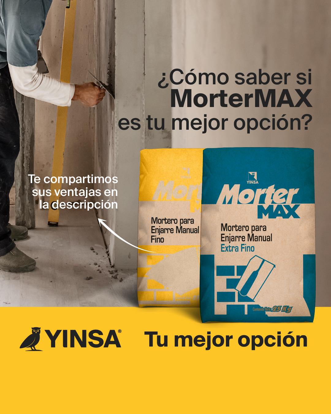 YINSA - ⭐️ Conoce las ventajas de utilizar MORTER MAX