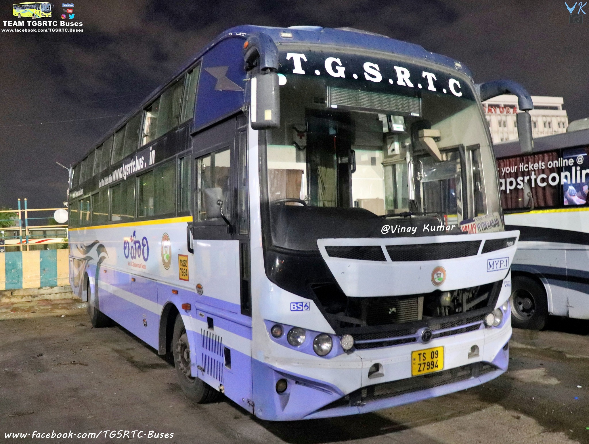 TGSRTC Buses - YADAGIRIGUTTA Hyderabad >SRISAILAM.........SUPER LUXURY ...