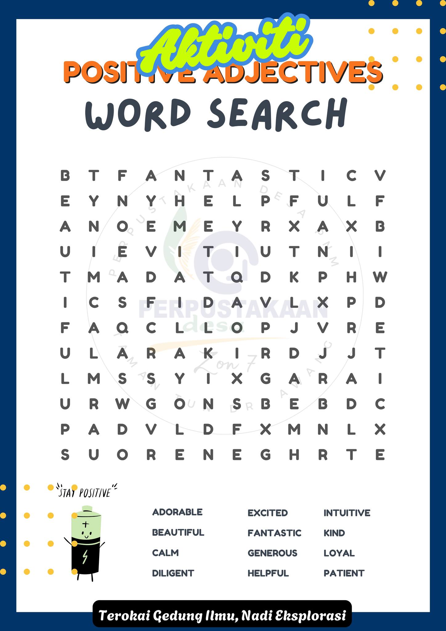 PD - AKTIVITI MAYA | POSITIVE ADJECTIVES - WORD SEARCH | JOM!! JAWAB ...