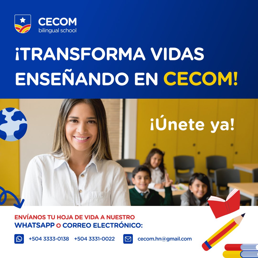 CECOM - 🎓 ¡Sé parte de nuestra familia educativa en CECOM! 🎓 🌍 ...