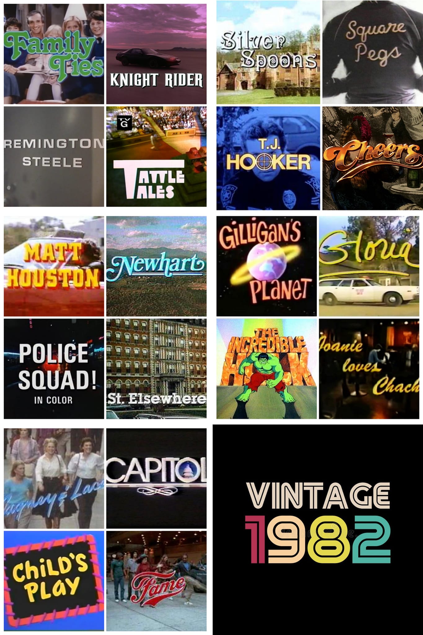 Classic TV shows from 1982-1983