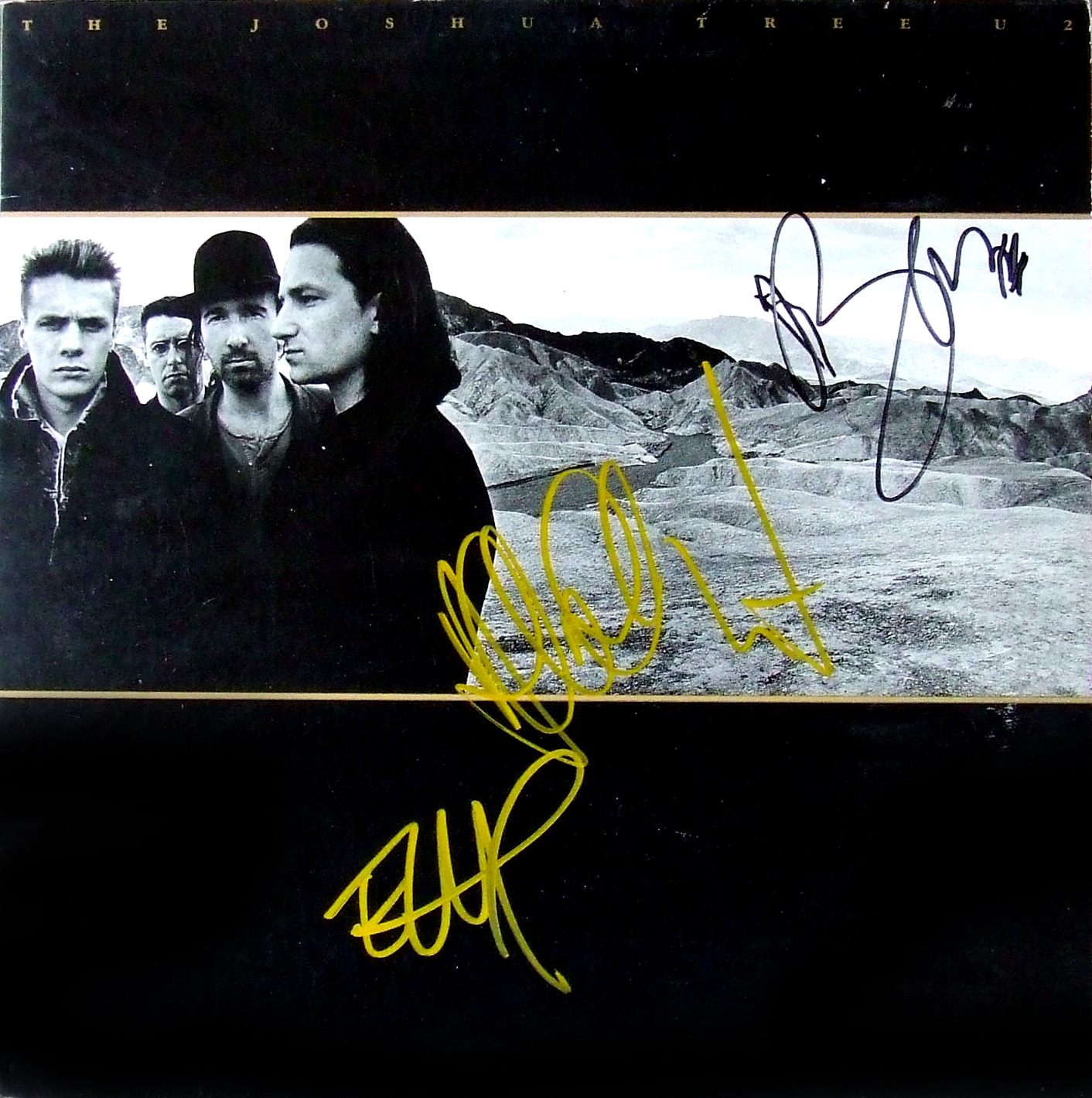 Are U2 autographs by Bono, The Edge, and Adam Clayton authentic?