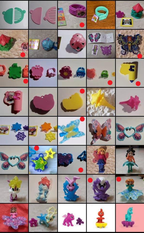 Missing the red marked toys, dm to sell
