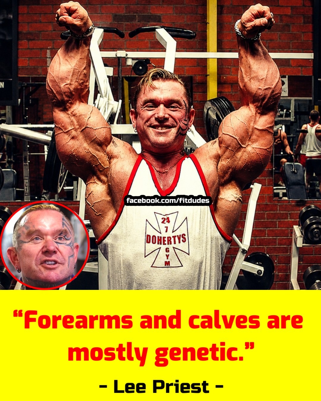 Roger Stewart is known for his legs and incredibly developed calves.