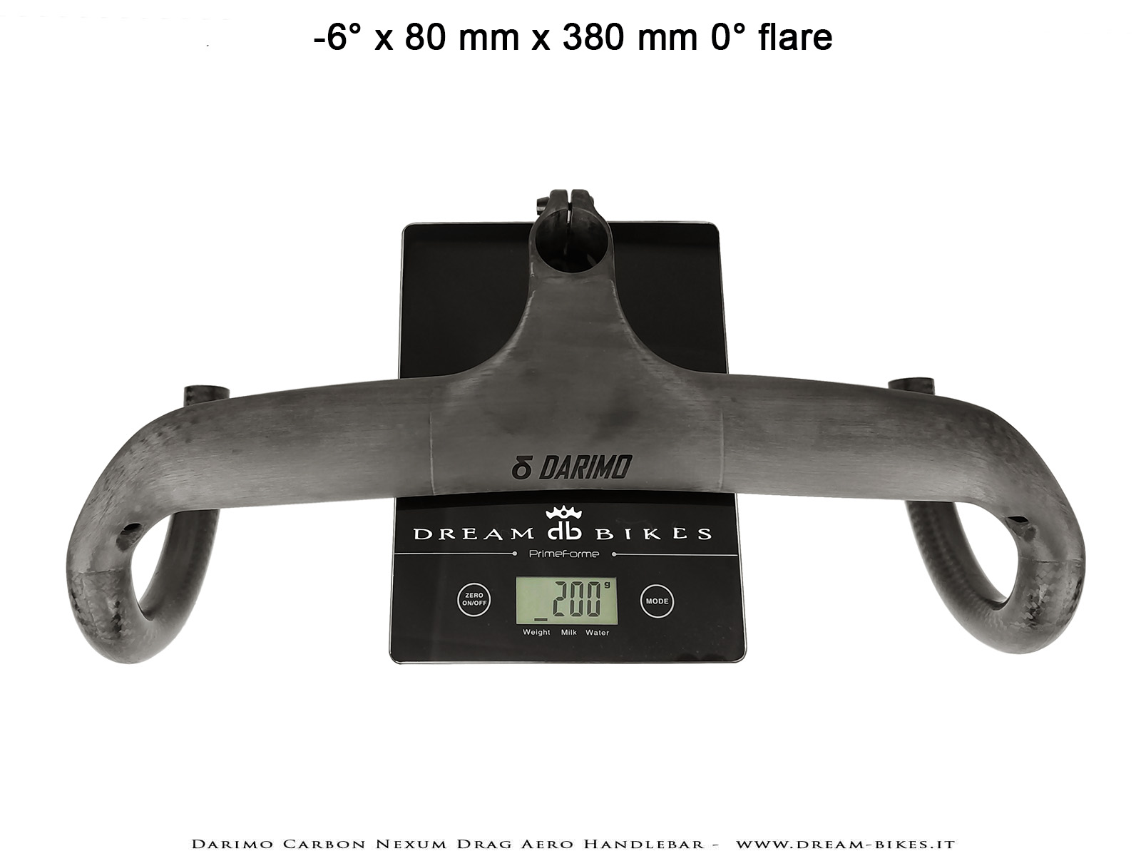 Darimo Carbon Nexum Drag -6° x 80 mm x 380 mm 0° flare UD Matte