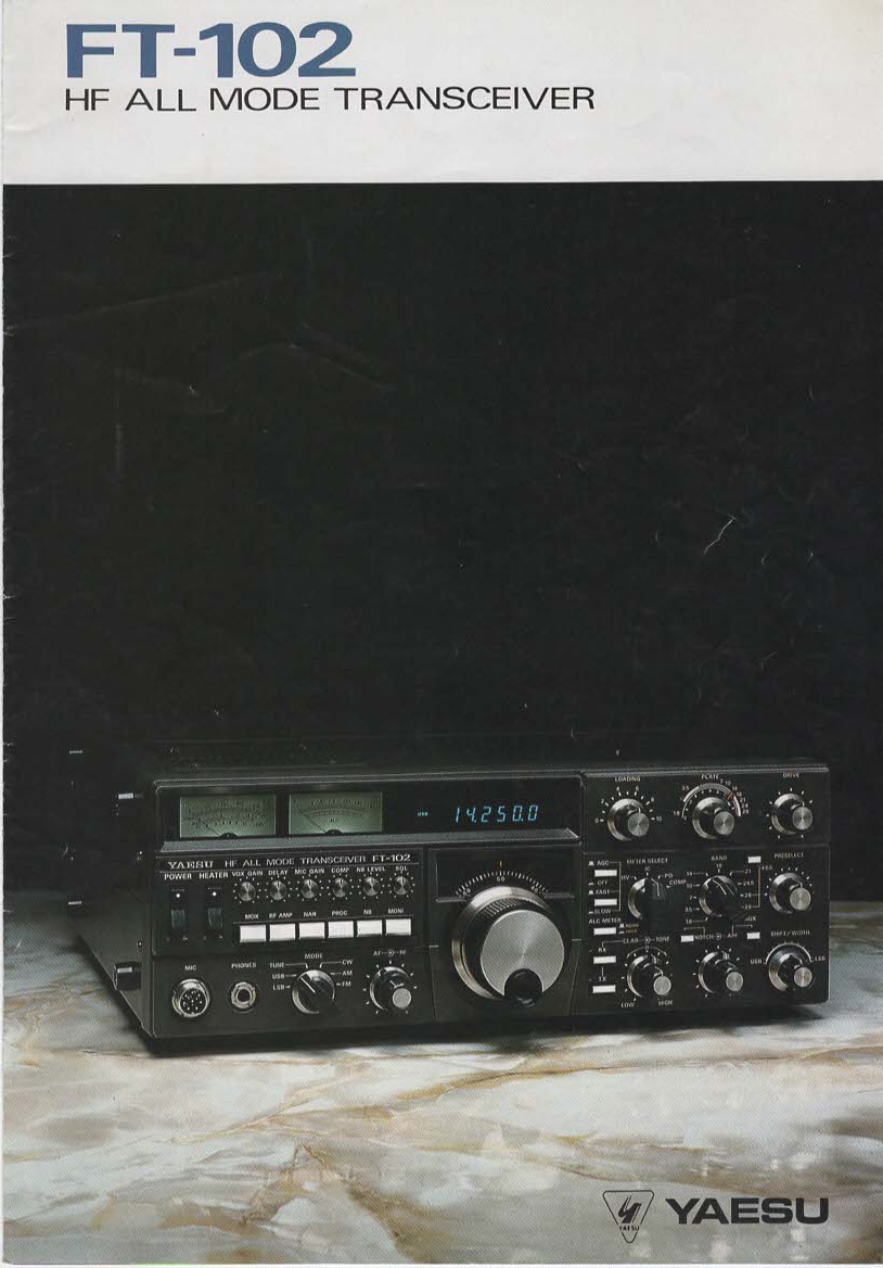 Yaesu FT-102 HF transceiver features and specifications