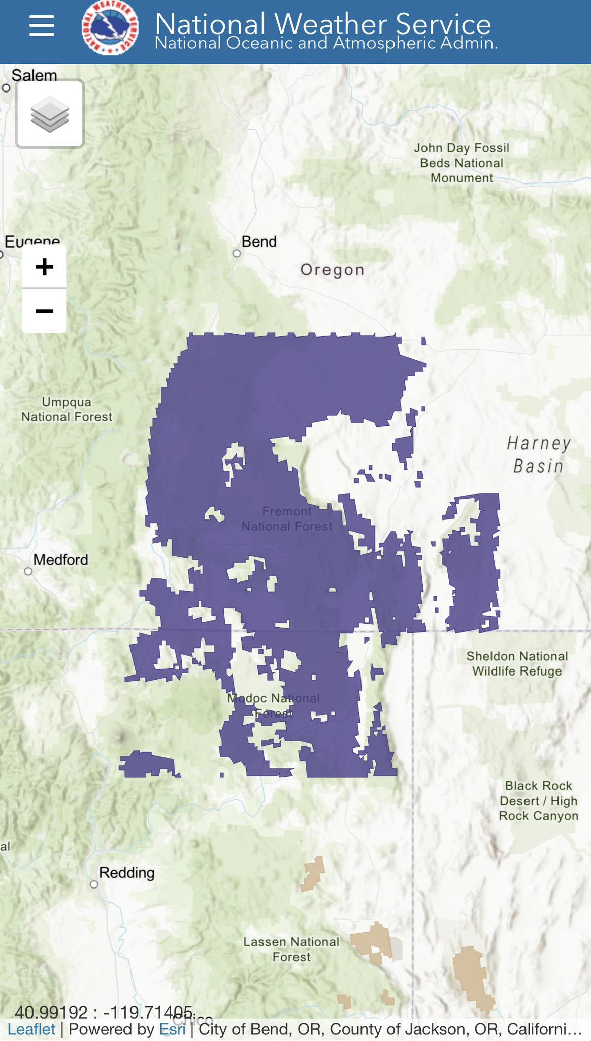 Freeze warning issued for Southern Oregon and Northern California