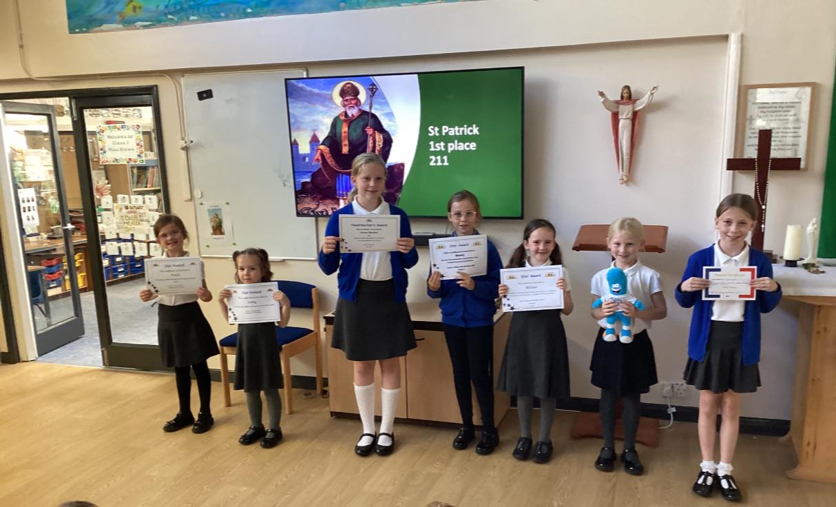 A huge well done to all... - St. Joseph's RC Primary School