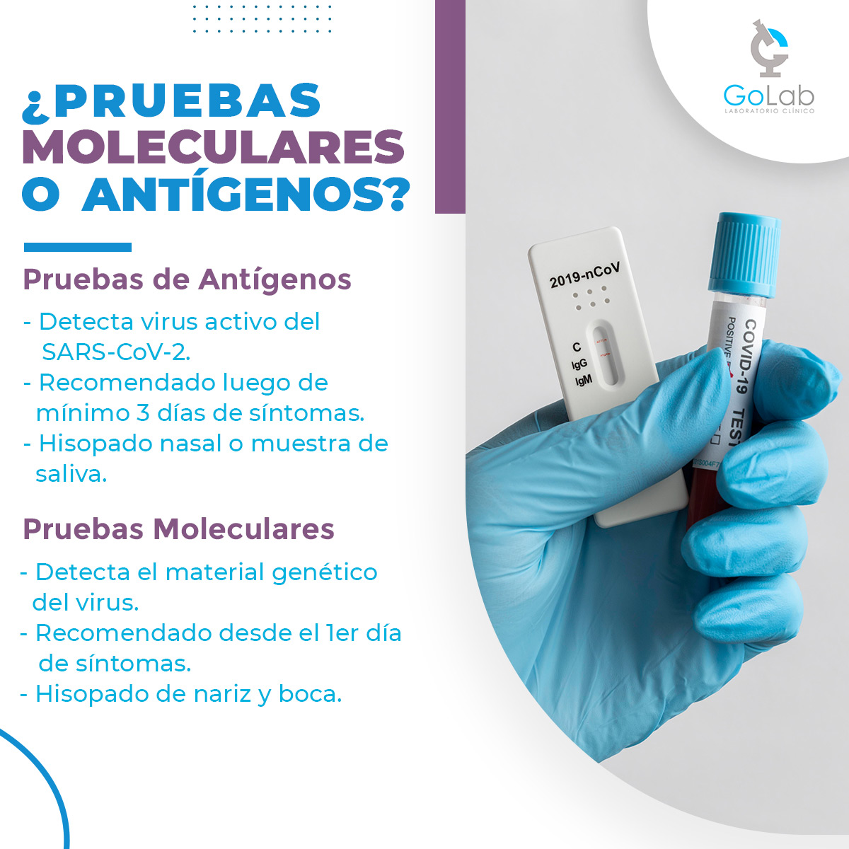 #yomecuido con Go Lab 🥰 ¿Prueba... - Laboratorio GO LAB