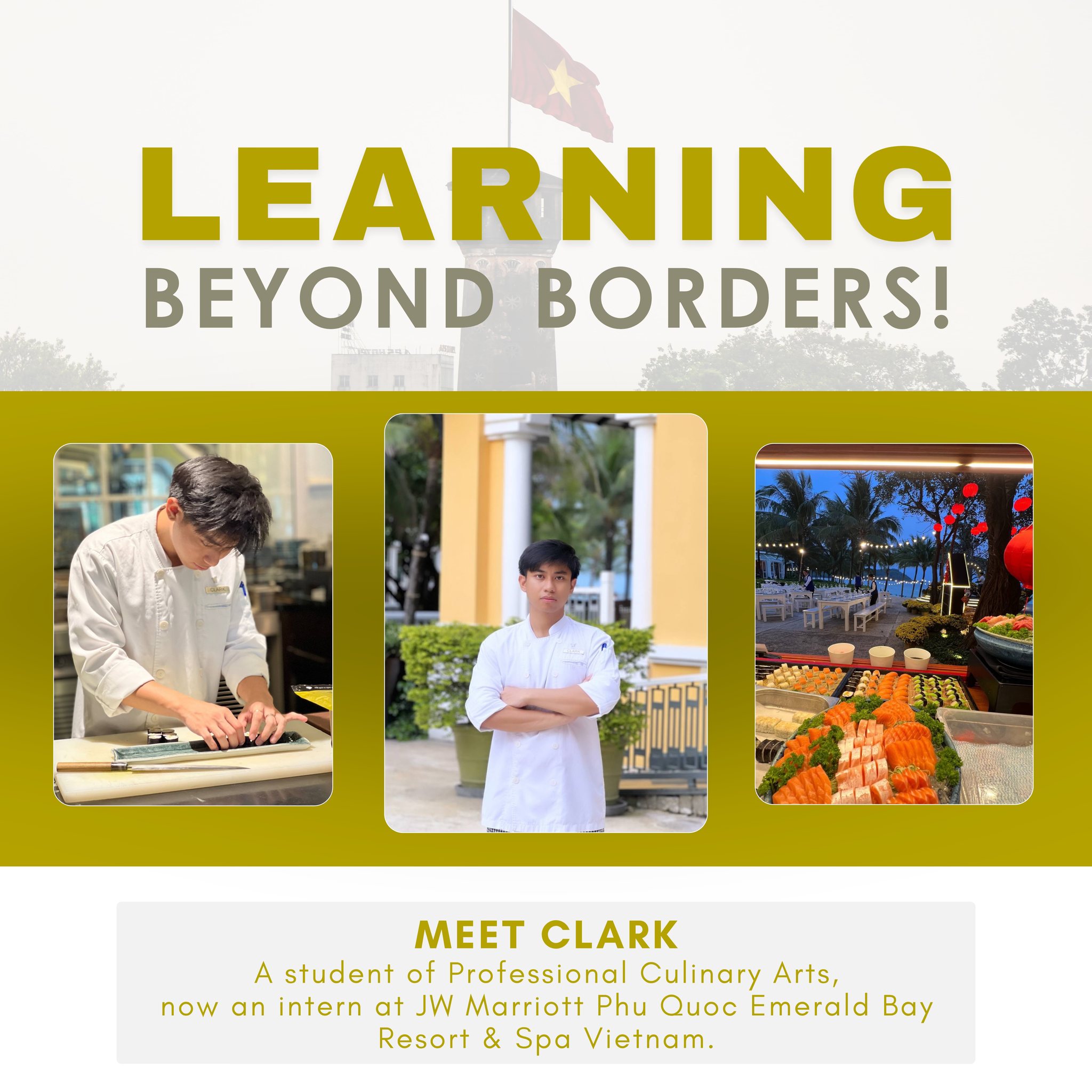 Big moves for Clark! 🇻🇳 He’s currently honing his craft at JW Marriott ...