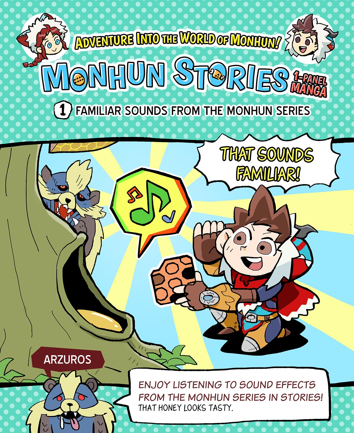 A cute new comic series has... - Monster Hunter Asia - Capcom