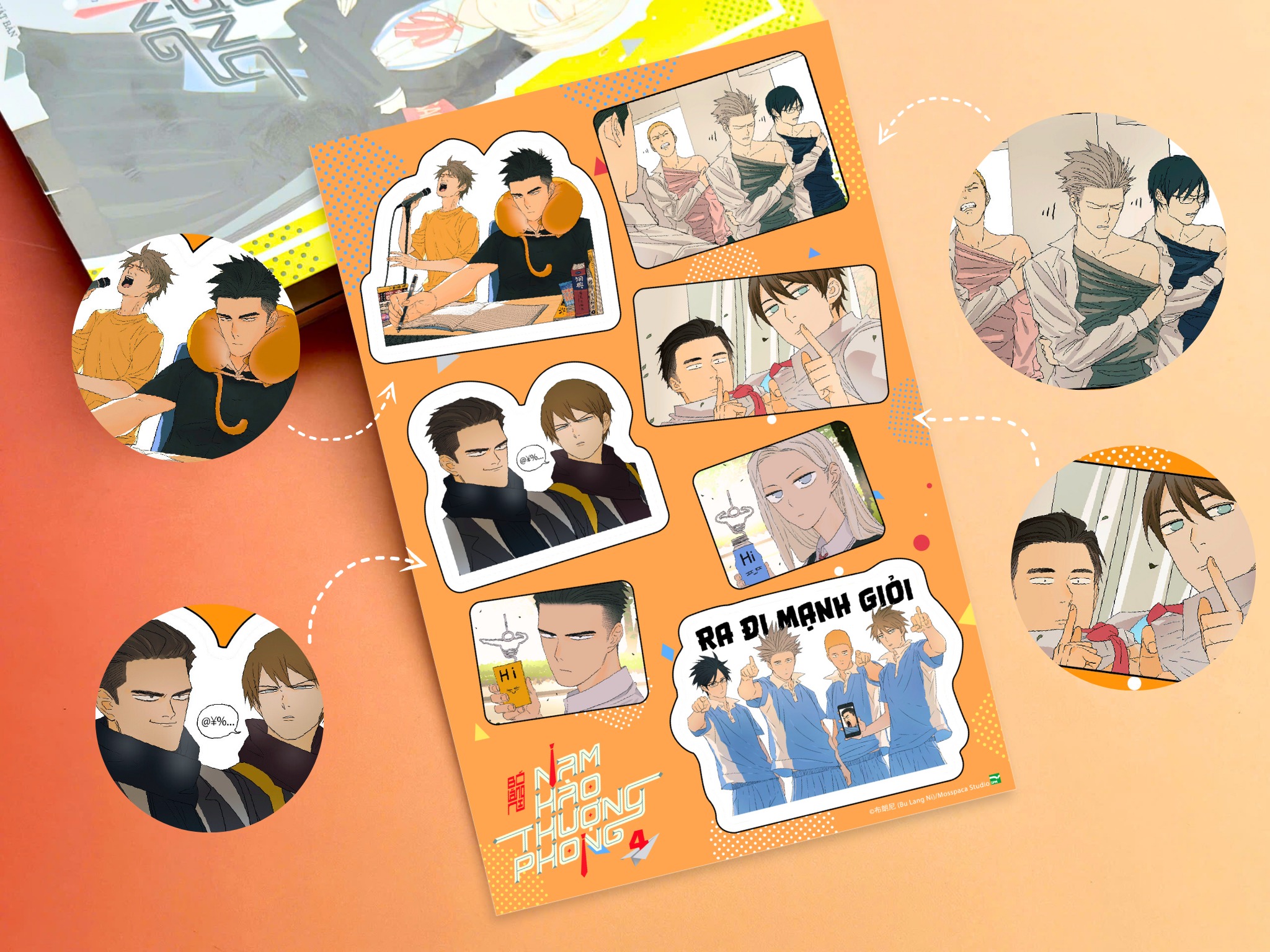 IPM - 🤩 NAM HÀO THƯỢNG PHONG - 4: STICKER CÁN BÓNG 🤩 
