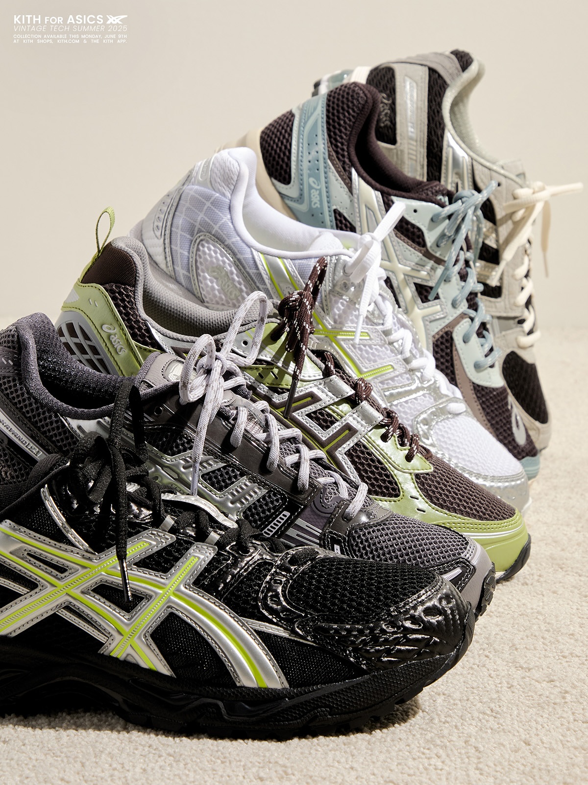 Kith for ASICS Vintage Tech Summer 2025 We partnered with ASICS on 