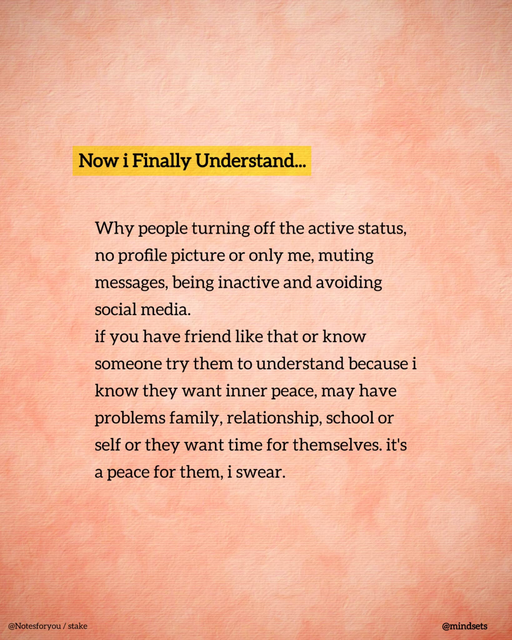 Mindsets - 🙌🍀 Now i Finally Understand... Why people turning off the ...
