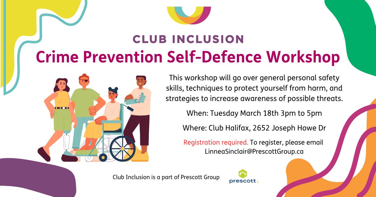 The Club Inclusion - Crime Prevention Self-Defence Workshop! - https ...