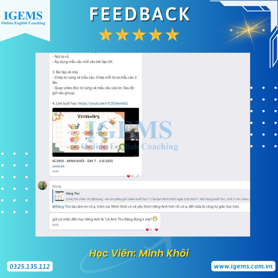 IGEMS - Luyện thi IELTS online 1-1