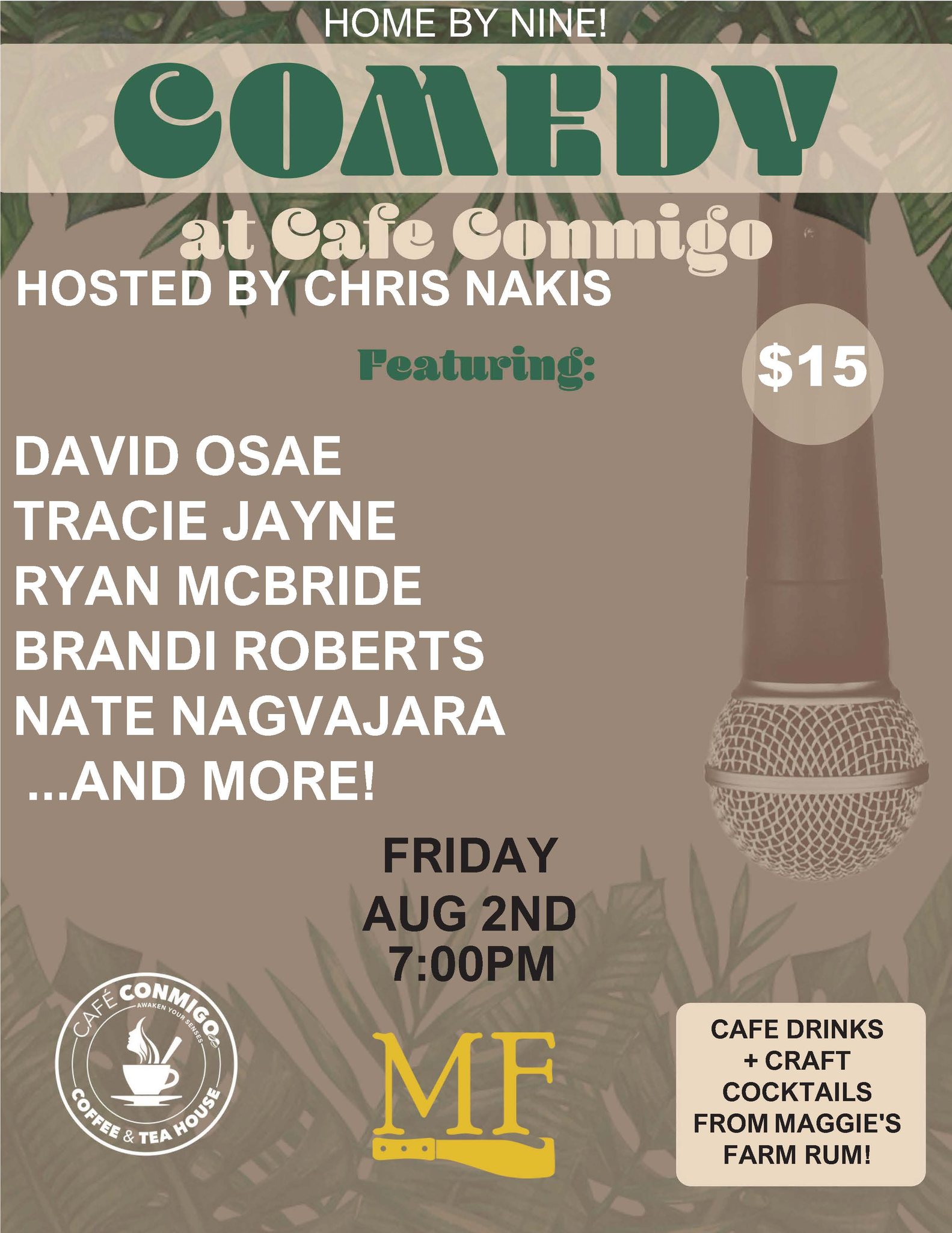 Comedy in Wexford, PA. Tracie Jayne! David Osae, Brandi Roberts, and more!
