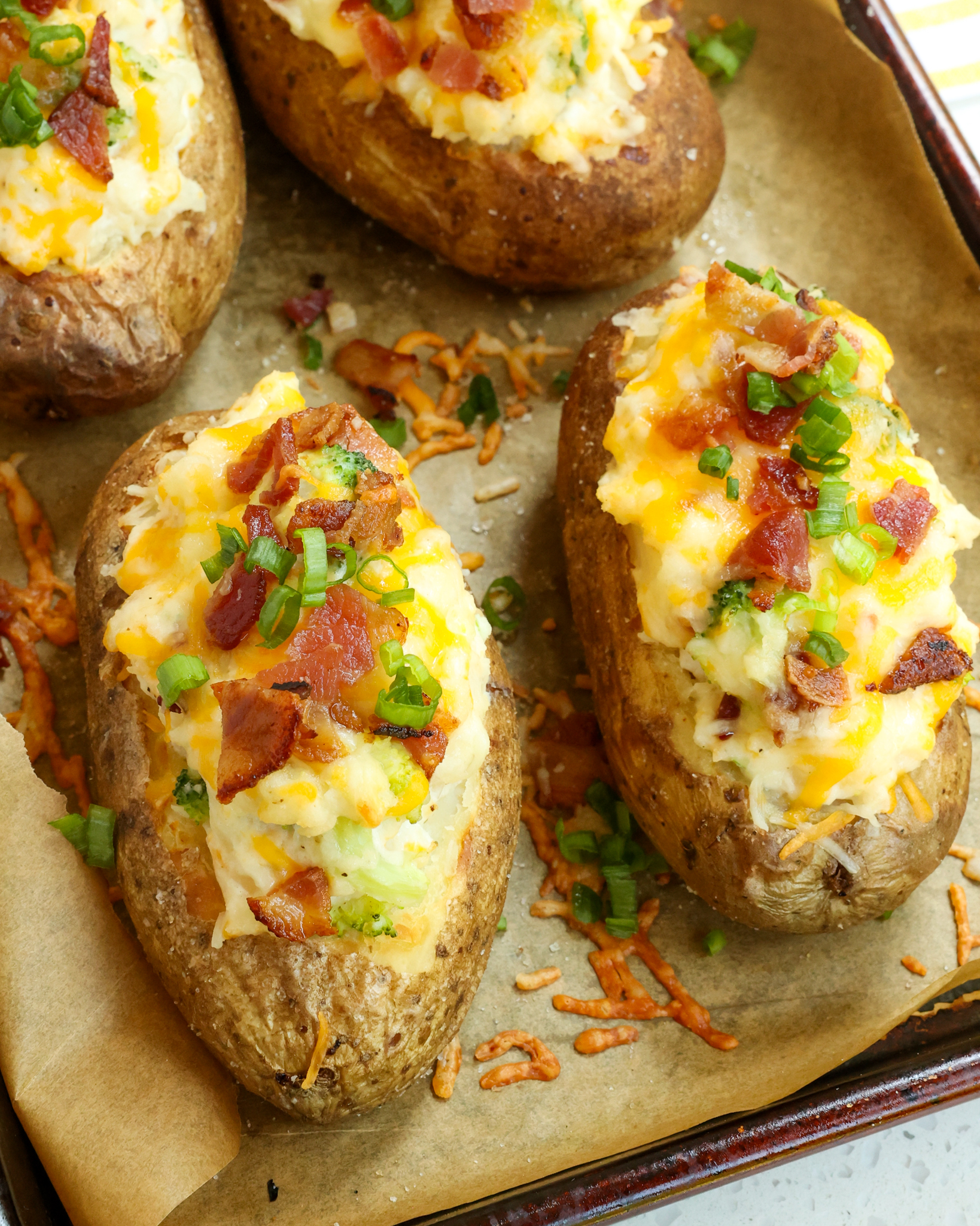 Small - These crispy-skinned Loaded Baked Potatoes are packed with ...