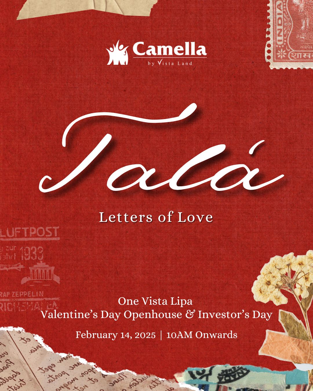 Camella - Let One Vista Lipa take you out on a date! 🥂 Write love ...