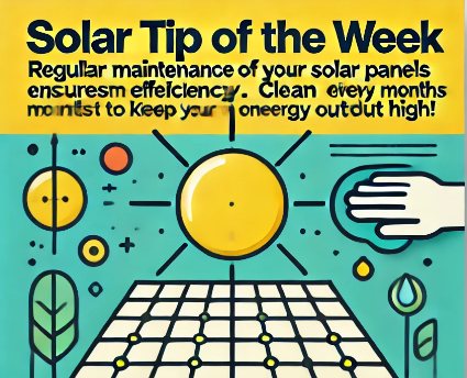 🔍 Solar Tip of the Week 🔍... - Okapi Green Energy Ltd
