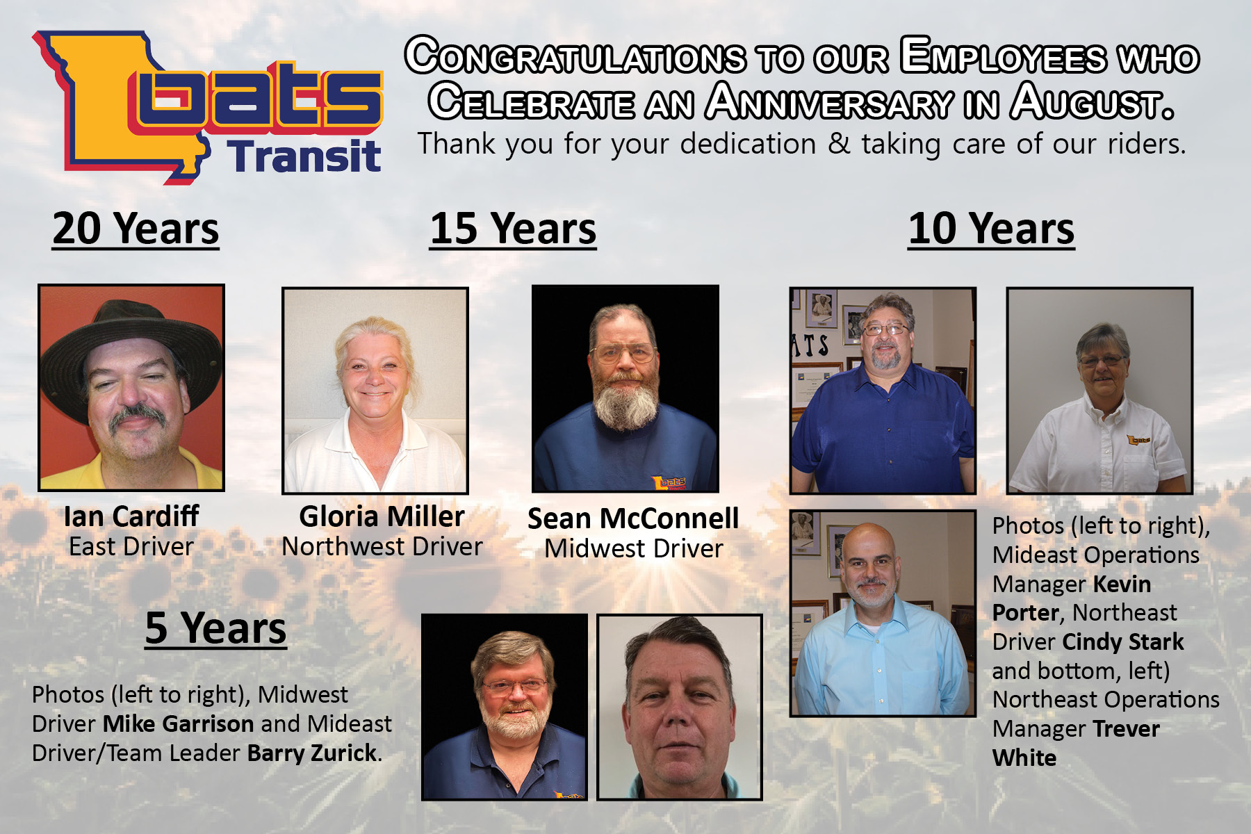 OATS Transit - Happy Work-anniversary to these awesome...