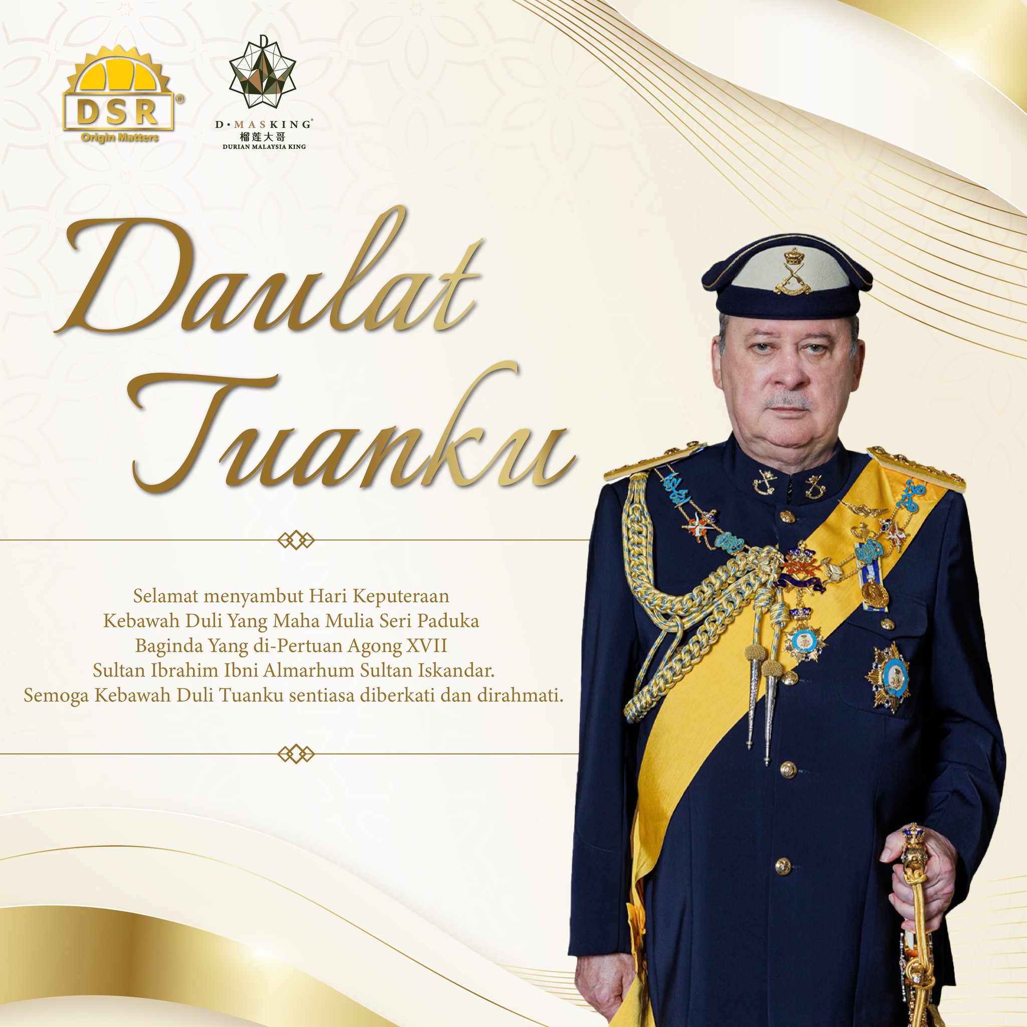D.MasKing 榴莲大哥 - 🌟 Daulat Tuanku! 🌟 DSR Taiko Berhad... | Facebook