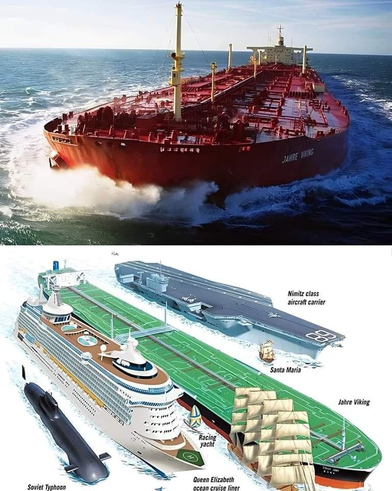 I like - The Seawise Giant, the largest ship ever built, was 457 meters ...