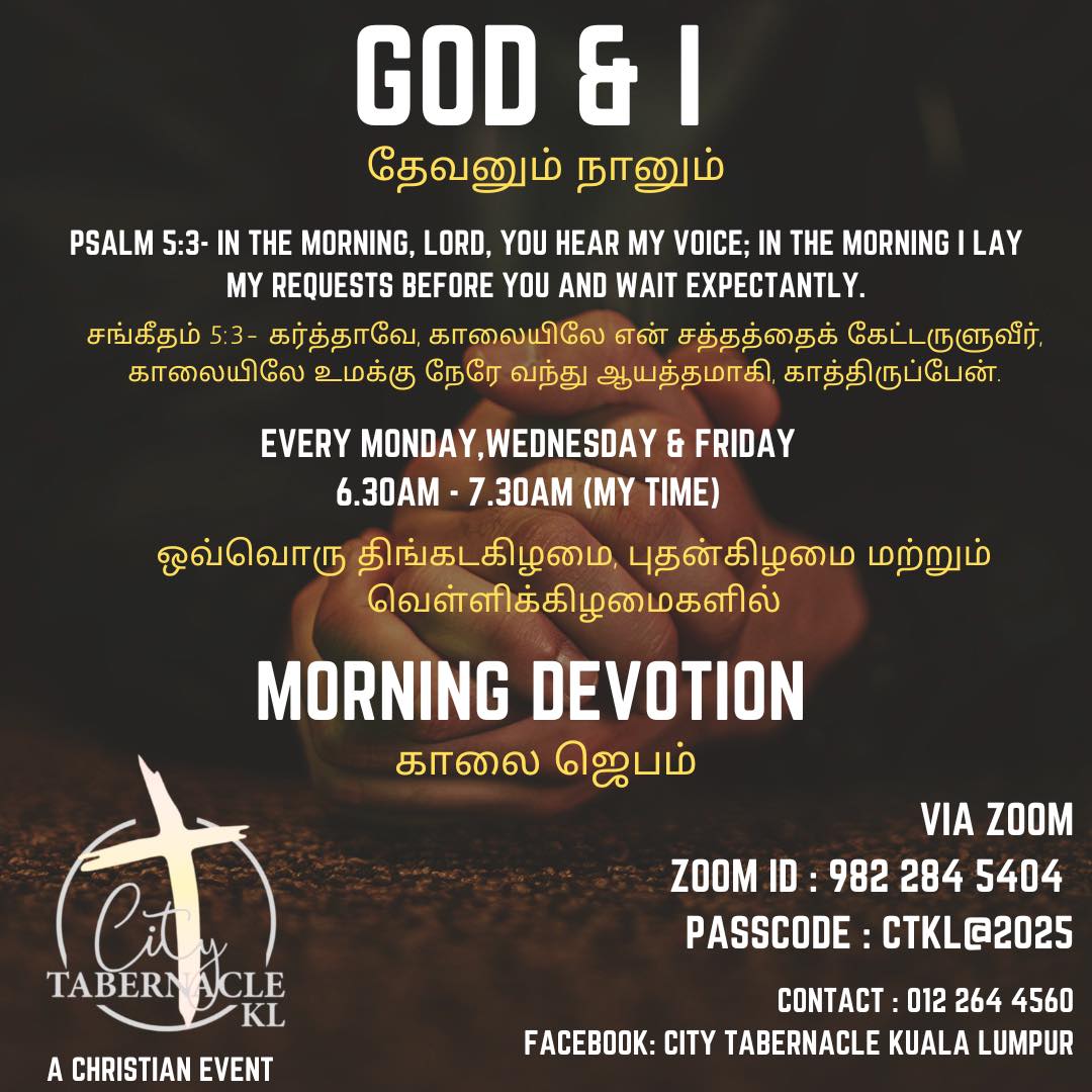 City - CITY TABERNACLE KL is inviting you to a scheduled Zoom meeting ...