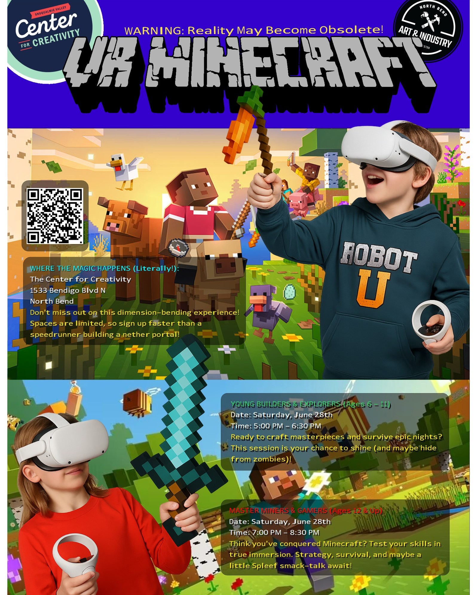 North - Step Into Minecraft Like Never Before – In Virtual Reality! Get ...