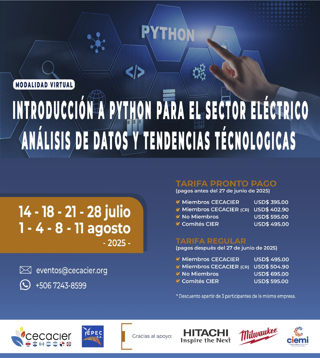 💡 Curso: Introducción a Python para el... - CIEMI Costa Rica | Facebook