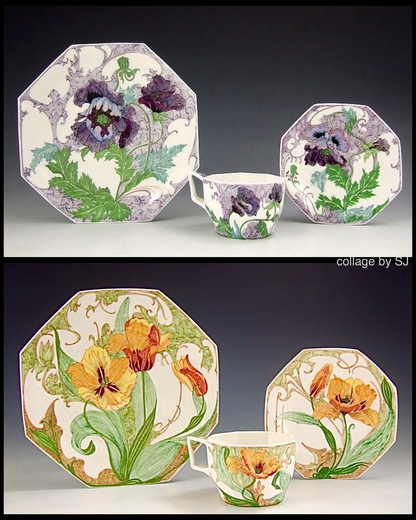 Petrus Regout Maastricht Dutch porcelain 1850-1880 blu kobalt