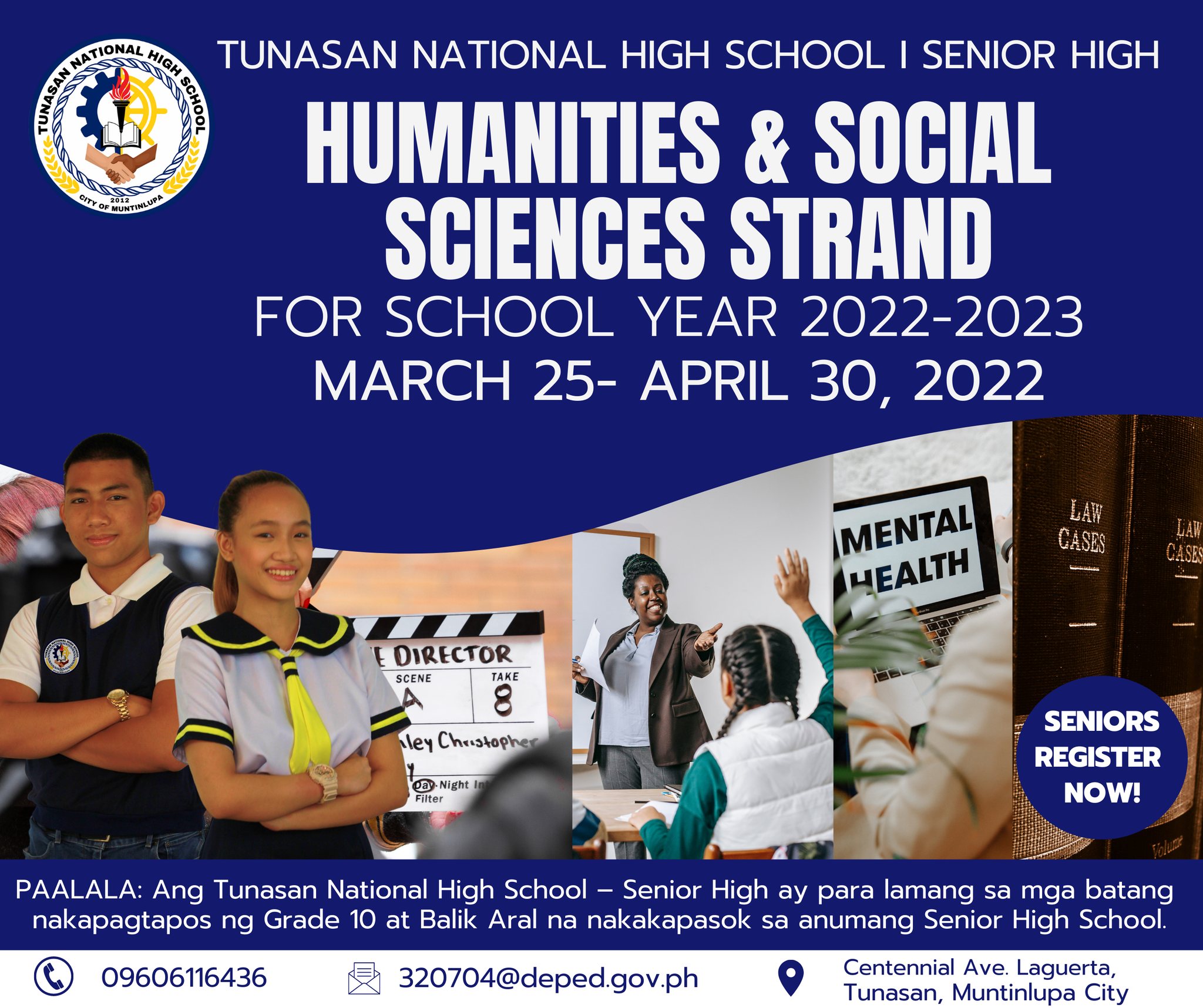Tunasan National High School - HUMANATIES AND SOCIAL SCIENCES The HUMSS ...