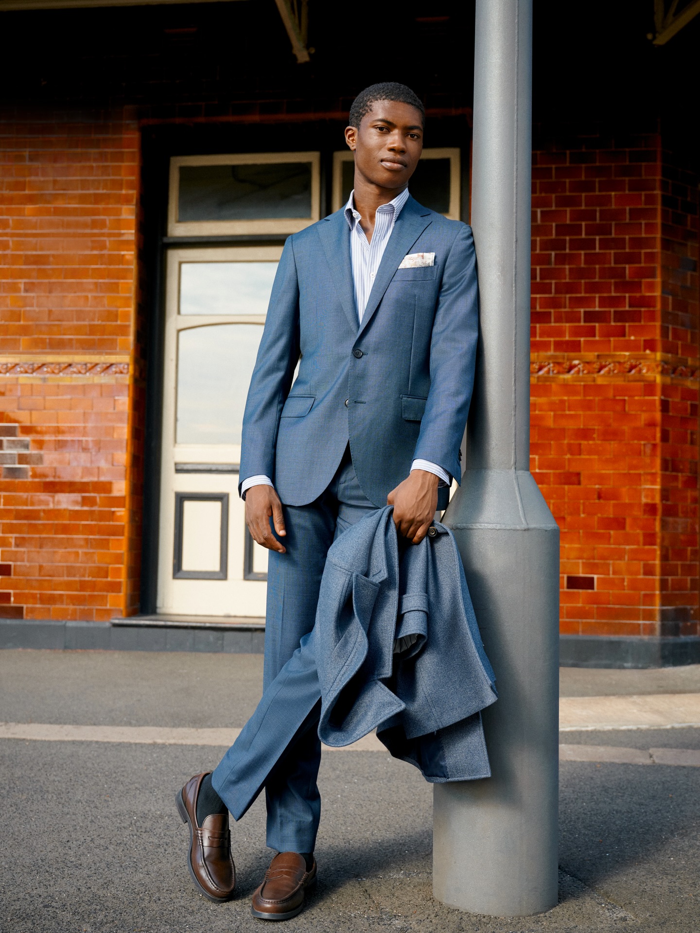 Blue Sky Thinking. The Cavill suit in Super 110