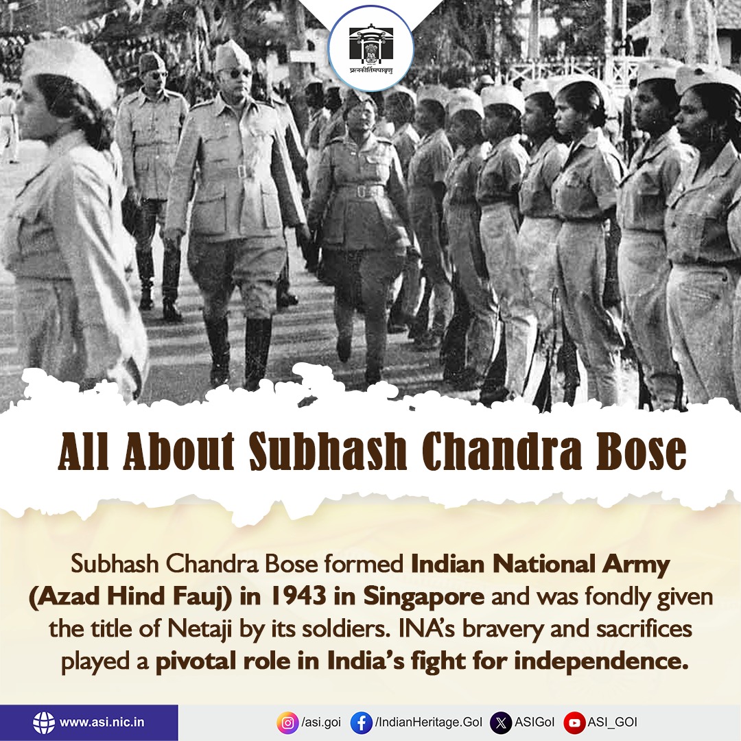 Archaeological - Formation of Indian National Army was a historic move ...
