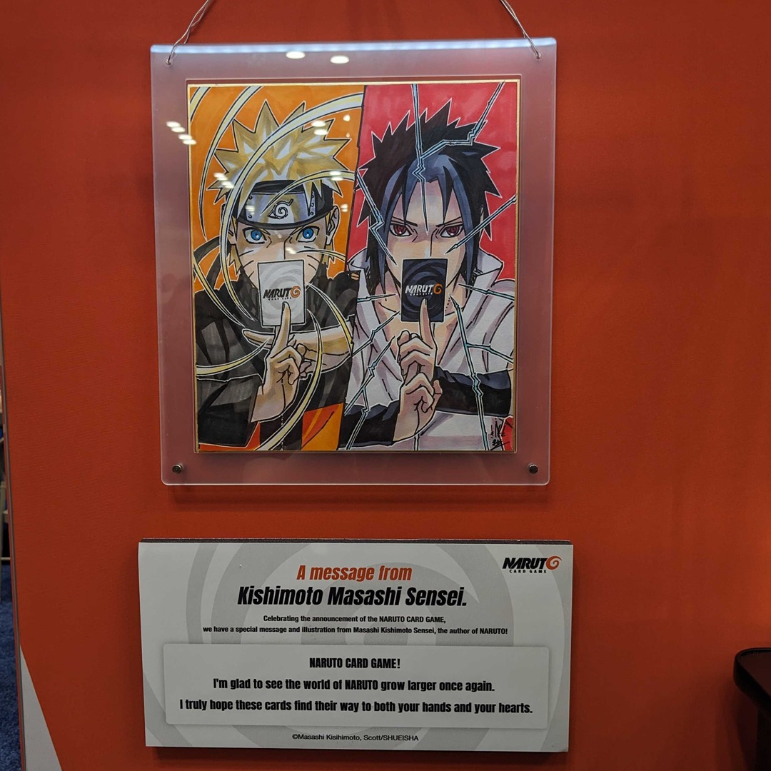 Naruto is at booth 605 for #GenCon2026, and our team got our first