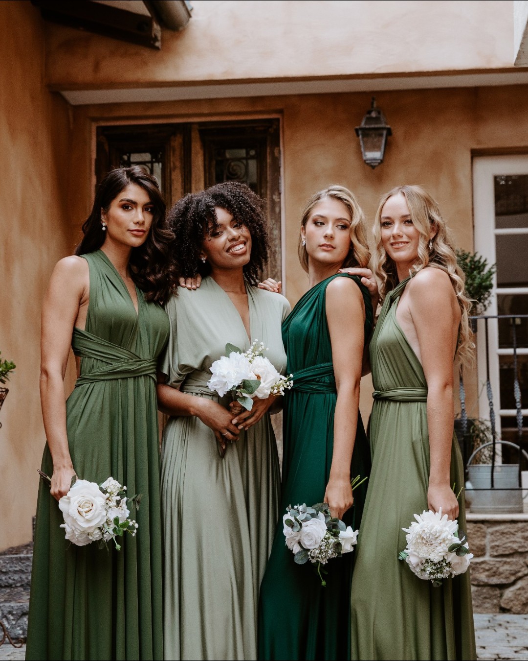 forest green infinity dress Shades of never looked so chic 💚 These Classic dresses in Green, Eucalyptus, Hunter Green, and Olive Green are the perfect way to create a naturally elegant bridal party September 2025